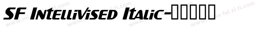 SF Intellivised Italic字体转换